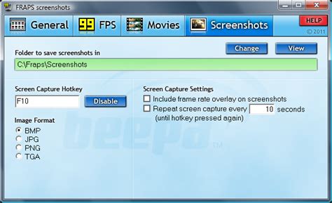FRAPS show fps, record video game movies, screen capture .